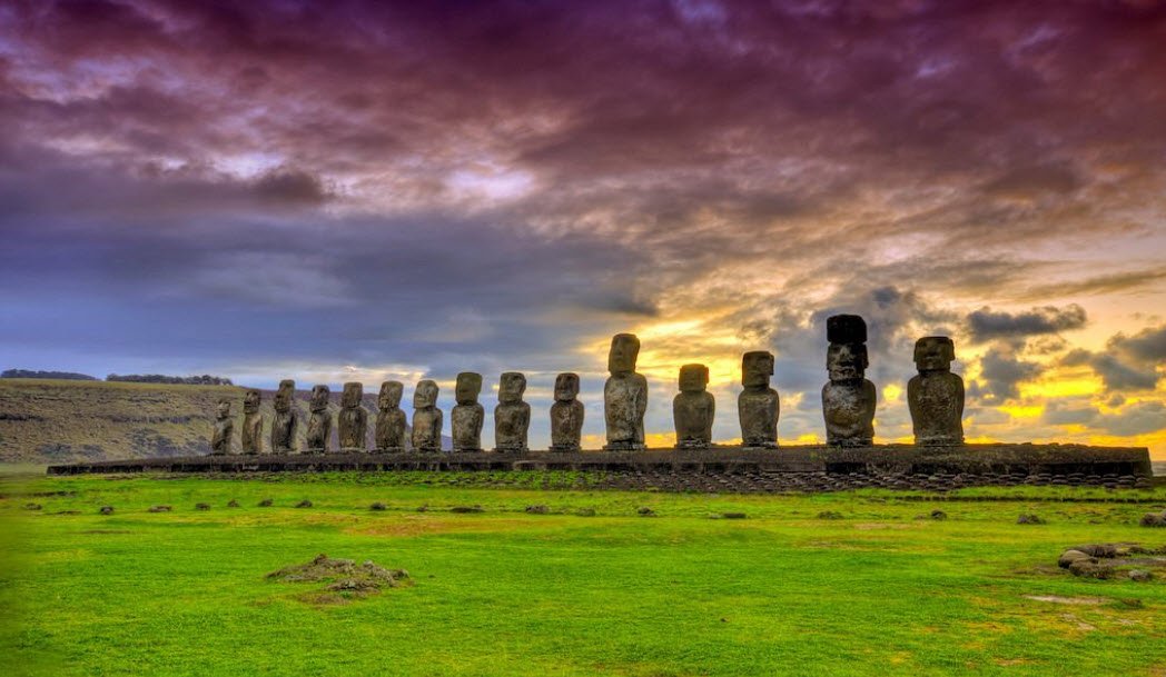 Ahu Tongariki, Easter Island, Chile